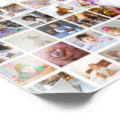 Entwerfen Sie Ihre eigene 25 FotoCollage Fotodruck (Ecke)