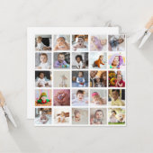 Entwerfen Sie Ihre eigene 25 FotoCollage Karte (Vorderseite/Rückseite Beispiel)