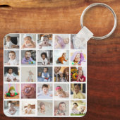 Entwerfen Sie Ihre eigene 25 FotoCollage Schlüsselanhänger (Rückseite)