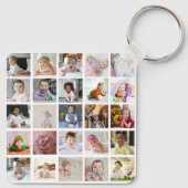 Entwerfen Sie Ihre eigene 25 FotoCollage Schlüsselanhänger (Rückseite)