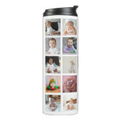 Entwerfen Sie Ihre eigene 25 FotoCollage Thermosbecher (Nach links gedreht)