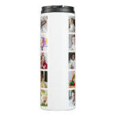 Entwerfen Sie Ihre eigene 25 FotoCollage Thermosbecher (Rückseite)