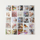 Entwerfen Sie Ihre eigene 25 FotoCollage Wandteppich (Vorderseite (Horizontal))