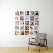 Entwerfen Sie Ihre eigene 25 FotoCollage Wandteppich (Beispiel (Horizontal))