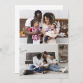 Entwerfen Sie Ihre eigene 2-FotoCollage Ankündigung (Vorne/Hinten)