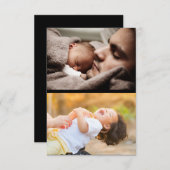 Entwerfen Sie Ihre eigene 2-FotoCollage Dankeskarte (Vorne/Hinten)