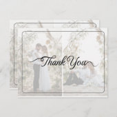 Entwerfen Sie Ihre eigene 2-Fotocollage Dankeskarte (Vorne/Hinten)