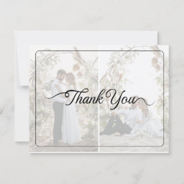 Entwerfen Sie Ihre eigene 2-Fotocollage Dankeskarte