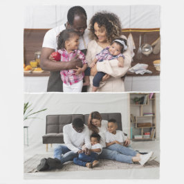 Entwerfen Sie Ihre eigene 2-FotoCollage Fleecedecke