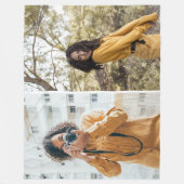 Entwerfen Sie Ihre eigene 2-FotoCollage Fleecedecke (Vorderseite)