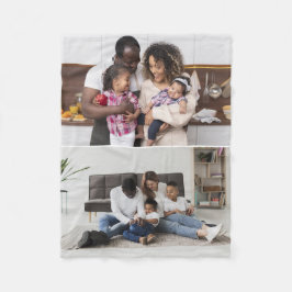 Entwerfen Sie Ihre eigene 2-FotoCollage Fleecedecke