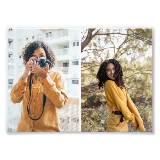 Entwerfen Sie Ihre eigene 2-FotoCollage Fotodruck (Vorne)