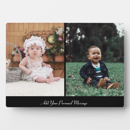 Entwerfen Sie Ihre eigene 2-FotoCollage Fotoplatte (Vorderseite)