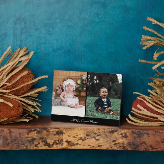 Entwerfen Sie Ihre eigene 2-FotoCollage Fotoplatte (Seite)