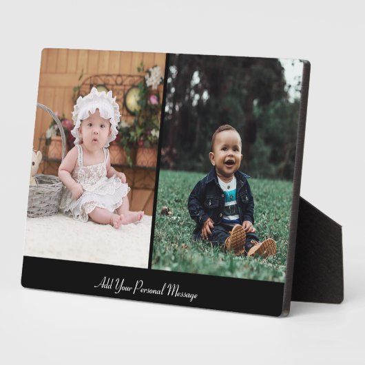 Entwerfen Sie Ihre eigene 2-FotoCollage Fotoplatte (Seite)