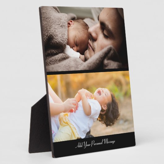 Entwerfen Sie Ihre eigene 2-FotoCollage Fotoplatte (Seite)