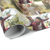 Entwerfen Sie Ihre eigene 2-FotoCollage Geschenkpapier (Rolleneckpunkt)