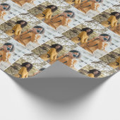 Entwerfen Sie Ihre eigene 2-FotoCollage Geschenkpapier (Ecke)