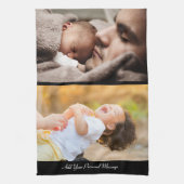 Entwerfen Sie Ihre eigene 2-FotoCollage Geschirrtuch (Vertikal)