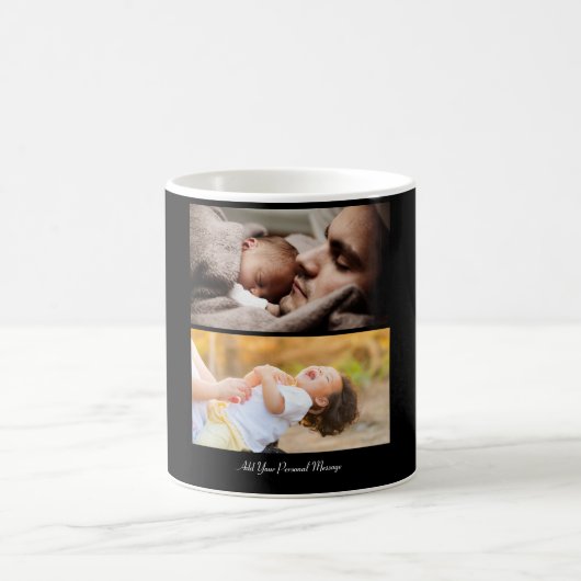 Entwerfen Sie Ihre eigene 2-FotoCollage Kaffeetasse (Mittel)