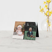 Entwerfen Sie Ihre eigene 2-FotoCollage Karte (Gelbe Blume)