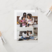 Entwerfen Sie Ihre eigene 2-FotoCollage Karte (Vorderseite/Rückseite Beispiel)