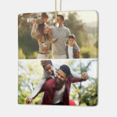 Entwerfen Sie Ihre eigene 2-FotoCollage Keramikornament (Links)