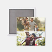 Entwerfen Sie Ihre eigene 2-FotoCollage Magnet (Vorderseite/Rückseite)