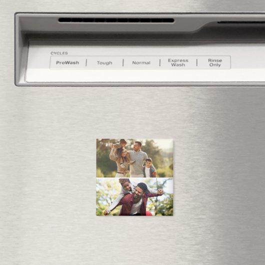 Entwerfen Sie Ihre eigene 2-FotoCollage Magnet (In Situ (Geschirrspüler))