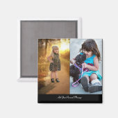 Entwerfen Sie Ihre eigene 2-FotoCollage Magnet (Vorderseite/Rückseite)