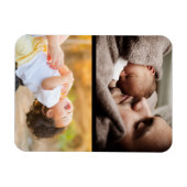 Entwerfen Sie Ihre eigene 2-FotoCollage Magnet (Horizontal)