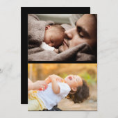 Entwerfen Sie Ihre eigene 2-FotoCollage Mitteilungskarte (Vorne/Hinten)