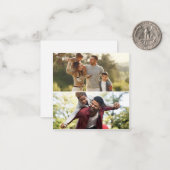 Entwerfen Sie Ihre eigene 2-FotoCollage Mitteilungskarte (Vorderseite/Rückseite Beispiel)