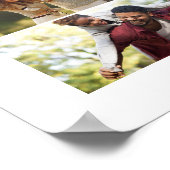 Entwerfen Sie Ihre eigene 2-FotoCollage Poster (Ecke)