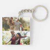 Entwerfen Sie Ihre eigene 2-FotoCollage Schlüsselanhänger (Rückseite)