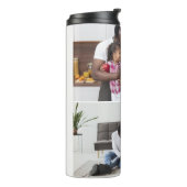 Entwerfen Sie Ihre eigene 2-FotoCollage Thermosbecher (Nach links gedreht)