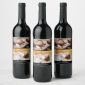 Entwerfen Sie Ihre eigene 2-FotoCollage Weinetikett (Flaschen)