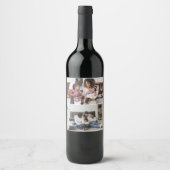 Entwerfen Sie Ihre eigene 2-FotoCollage Weinetikett (Vorderseite)