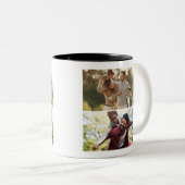 Entwerfen Sie Ihre eigene 2-FotoCollage Zweifarbige Tasse (VorderseiteRechts)