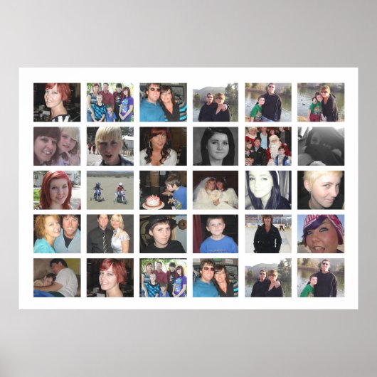 Entwerfen Sie Ihre eigene 30 Bildinstagramm-FotoCo Poster (Vorne)