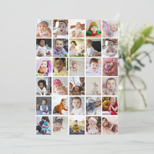 Entwerfen Sie Ihre eigene 30 FotoCollage (Stehend Vorderseite)