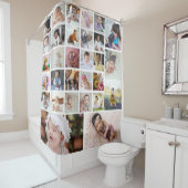 Entwerfen Sie Ihre eigene 30 FotoCollage Duschvorhang (Beispiel)