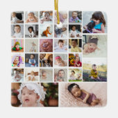 Entwerfen Sie Ihre eigene 30 FotoCollage Keramikornament (Vorderseite)