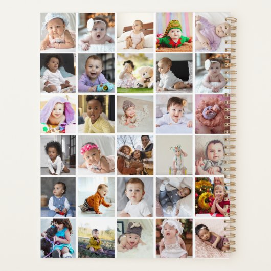 Entwerfen Sie Ihre eigene 30 FotoCollage Planer (Rückseite)