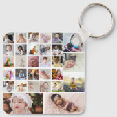 Entwerfen Sie Ihre eigene 30 FotoCollage Schlüsselanhänger (Rückseite)