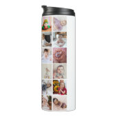 Entwerfen Sie Ihre eigene 30 FotoCollage Thermosbecher (Nach rechts gedreht)