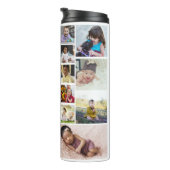 Entwerfen Sie Ihre eigene 30 FotoCollage Thermosbecher (Nach rechts gedreht)