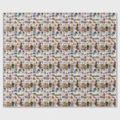 Entwerfen Sie Ihre eigene 35 FotoCollage Geschenkpapier (Flach)