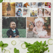 Entwerfen Sie Ihre eigene 35 FotoCollage Geschirrtuch (Gefaltet)
