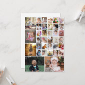 Entwerfen Sie Ihre eigene 35 FotoCollage Karte (Vorderseite/Rückseite Beispiel)